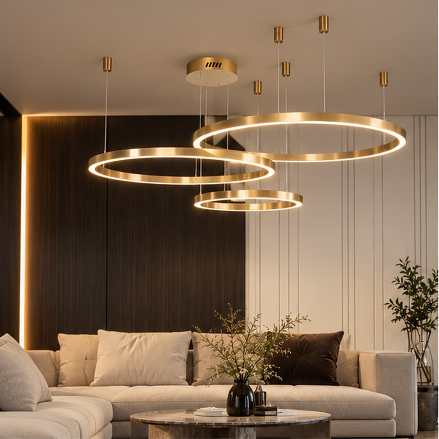 Halo Celestial Multi-Tier Chandelier