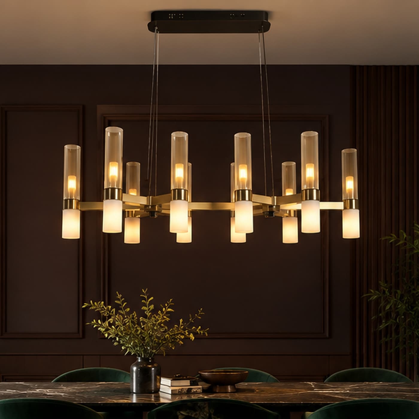 Aethel Linear Onyx Chandelier