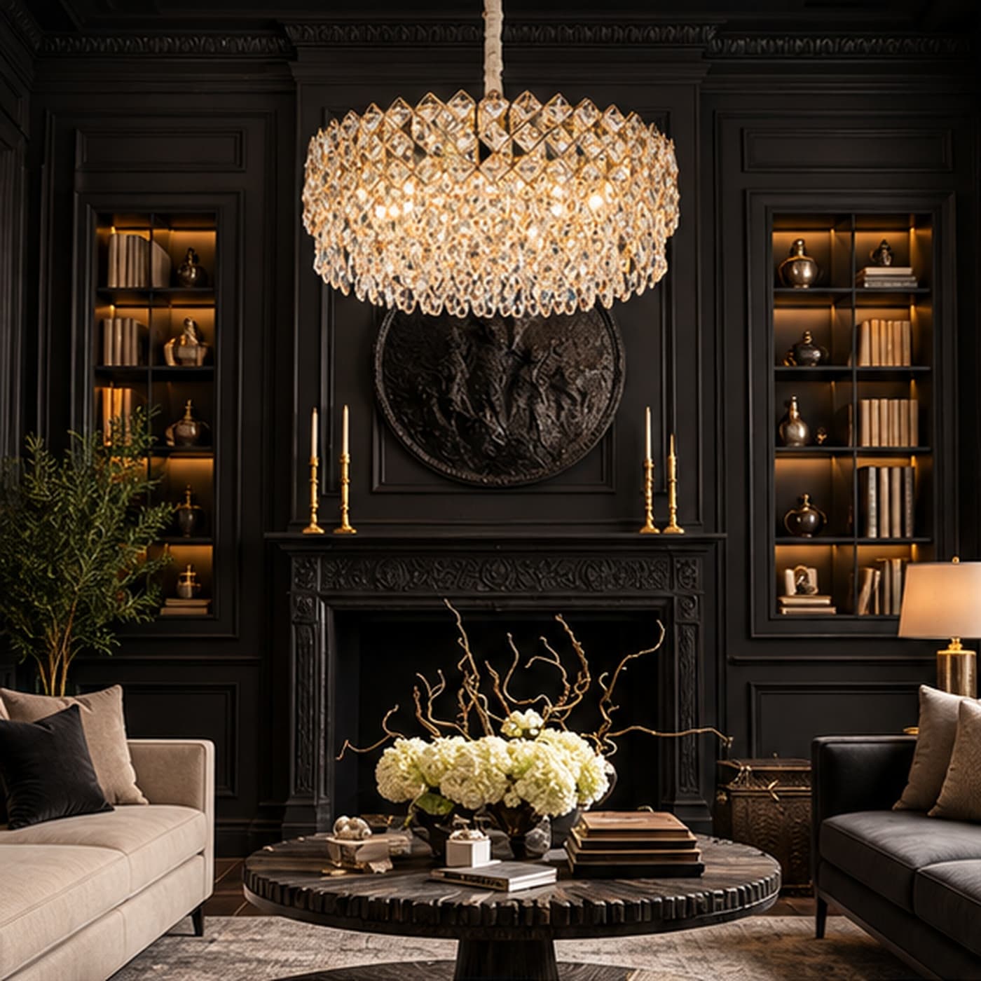 Celeste Crystal Drum Chandelier