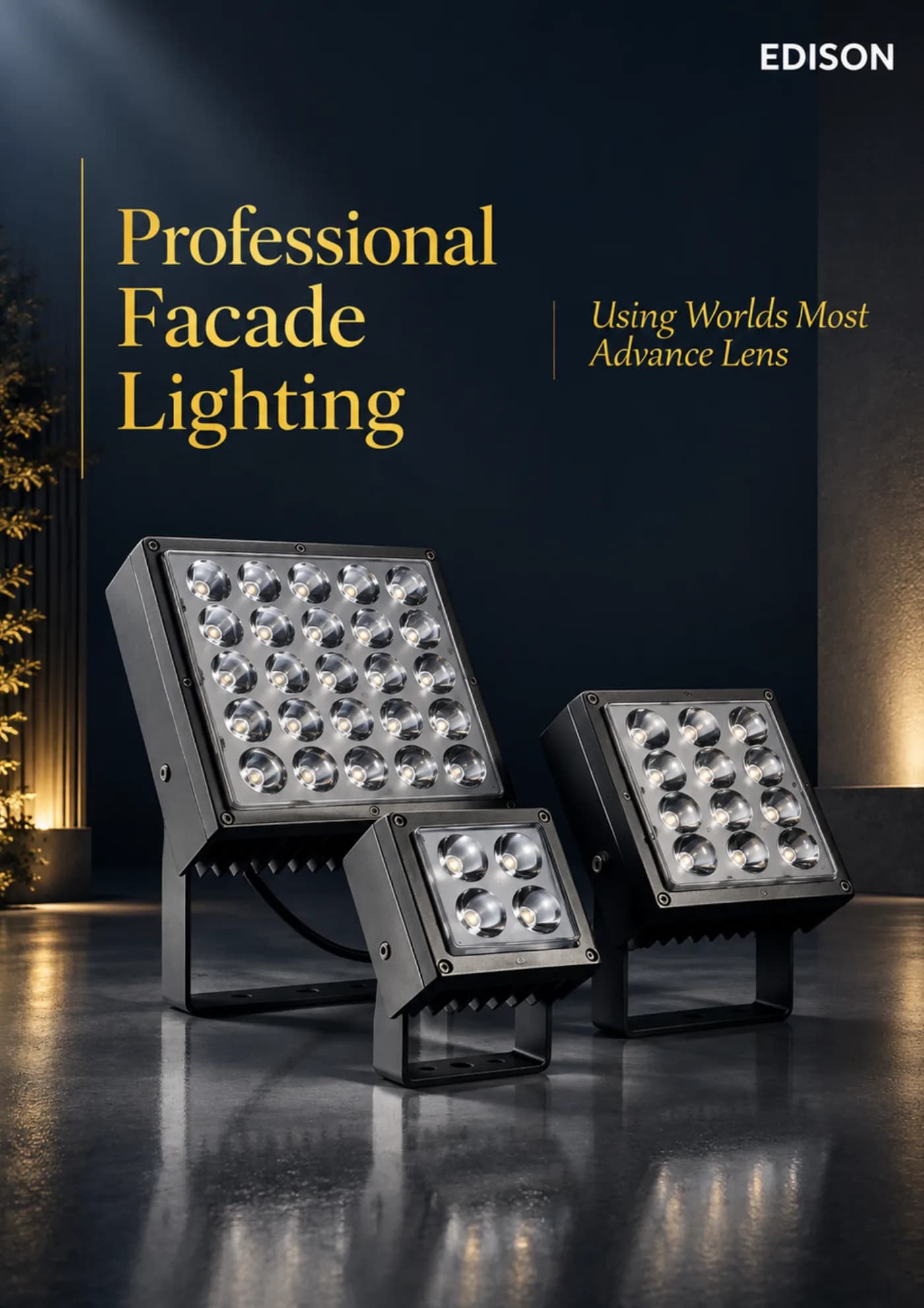 Professional facade lighting page from the outdoor catalogue