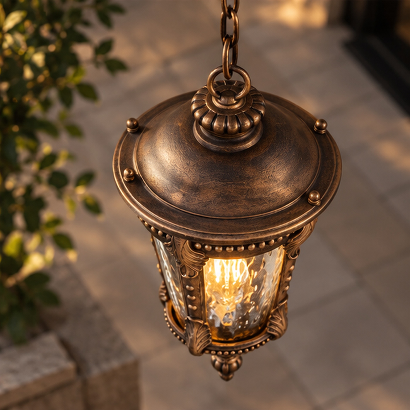 Aethelgard Antique Bronze Lantern Pendant