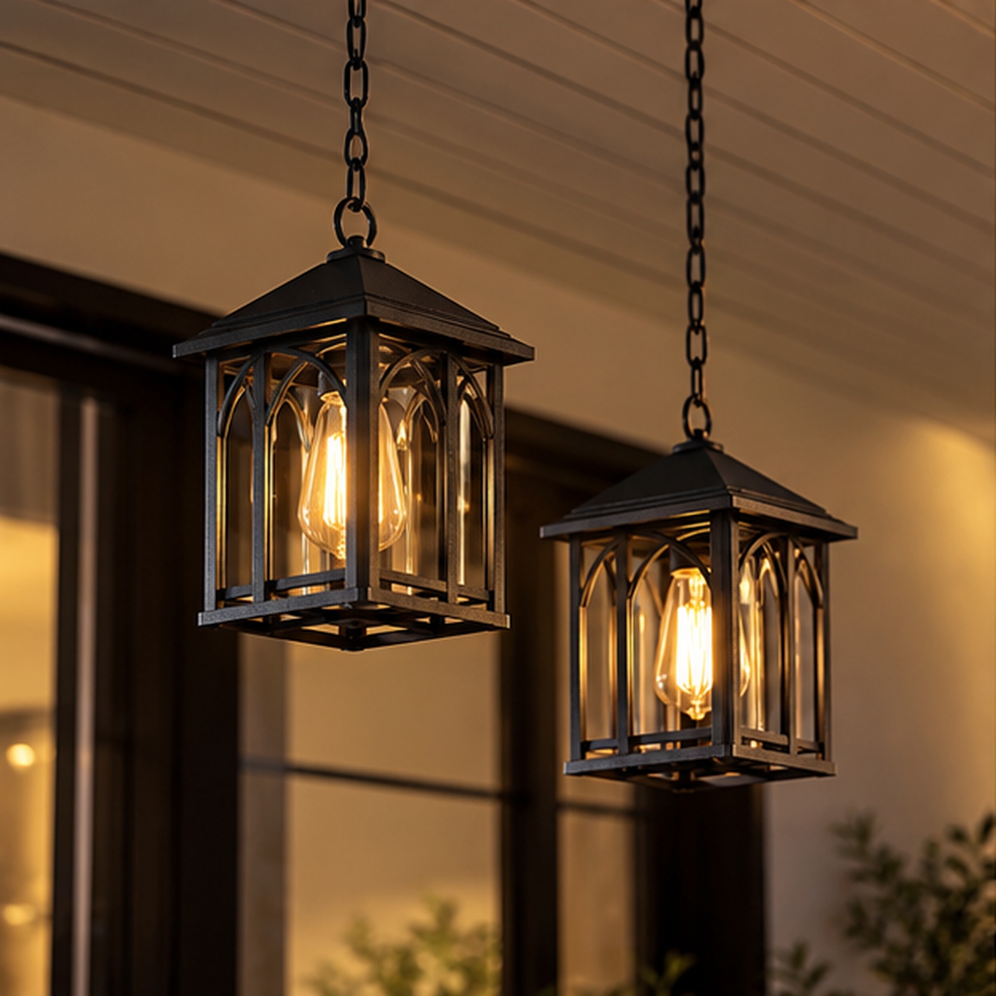 Aethelgard Heritage Glass & Metal Lantern photo 2
