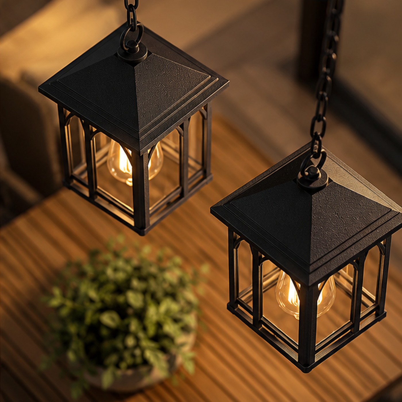 Aethelgard Heritage Glass & Metal Lantern