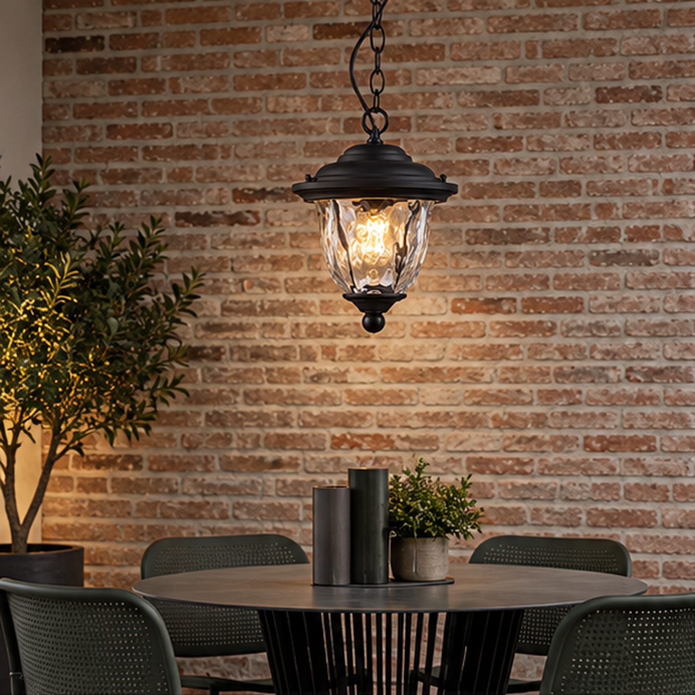 Aethelgard Heritage Glass Lantern Pendant