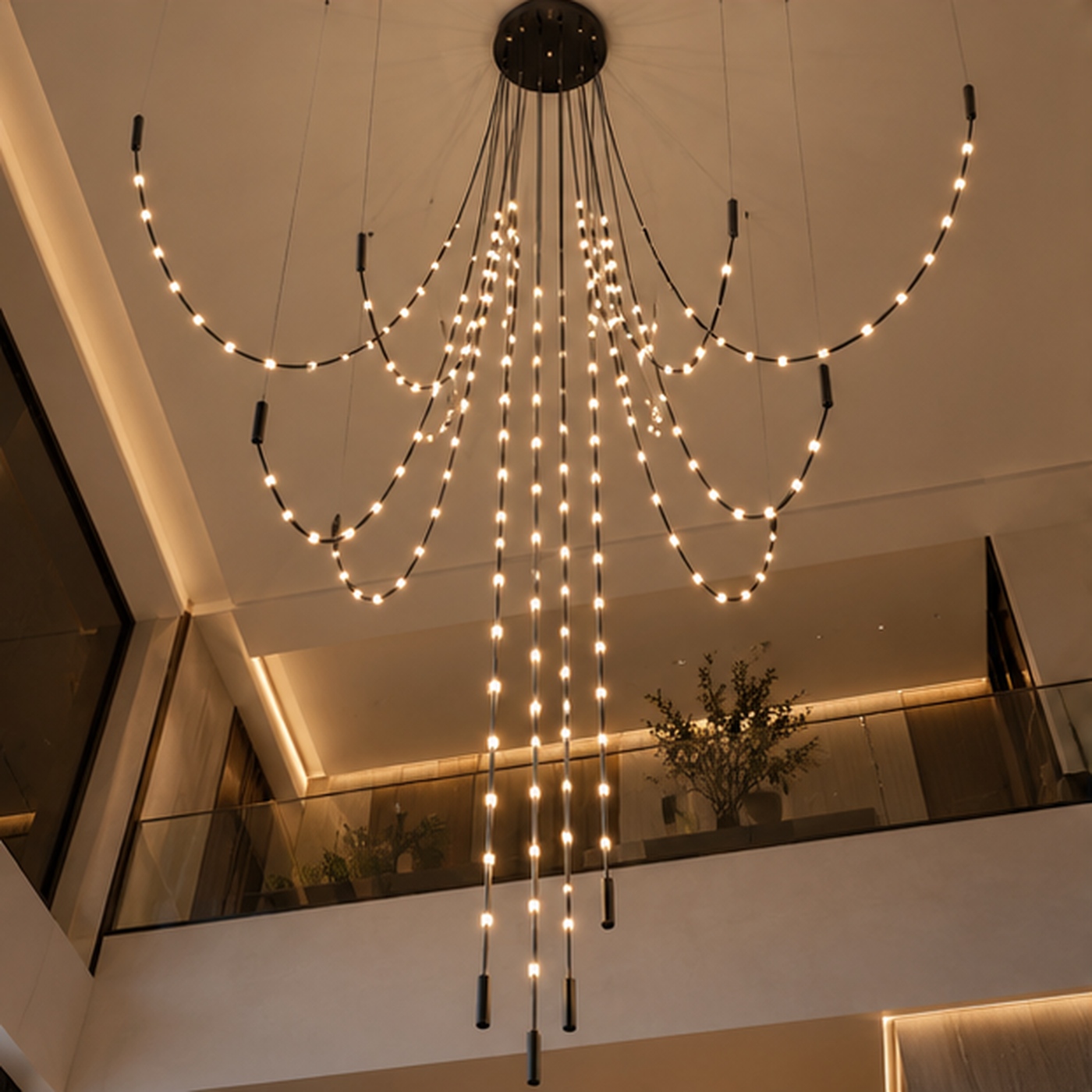 Lumina Grand Crystal Drop Pendant (Modern Luxury) photo 2