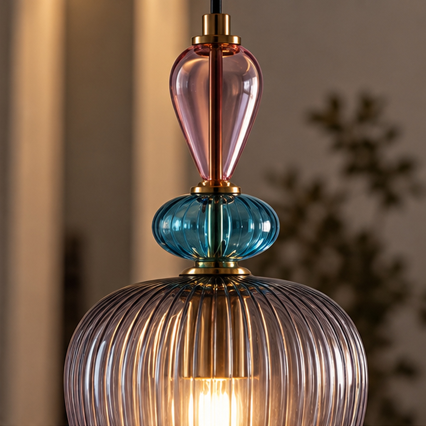 Vesper Smoky Flute Glass Pendant (Classic / Premium) photo 3